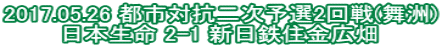 2017.05.26 都市対抗二次予選2回戦(舞洲) 日本生命 2-1 新日鉄住金広畑